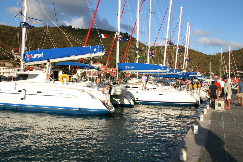 Mooring in St Barts © Maggie Joyce - Mariner Boating Holidays http://www.marinerboating.com.au